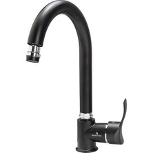 Blauwasse Code Black Mutfak Eviye Bataryası Siyah