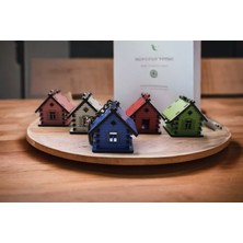 HCB Ticaret Minyatür Ev Şeklinde Anahtarlık Dekoratif Ev Oyuncak Mini Evler  1 Adet
