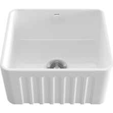 Bocchı Lavello Dekorlu Mutfak Eviyesi 50 cm Beyaz 1603-001-0120