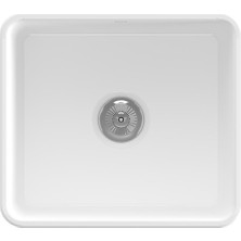 Bocchı Lavello Dekorlu Mutfak Eviyesi 50 cm Beyaz 1603-001-0120