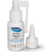 Crystalin Animal Health 50 ml + Kedi ve Köpek Otomatik Tüy Toplama Tarağı 2 Li Set