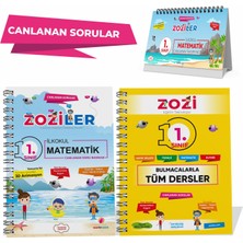 Zoziler İlkokul 1. Sınıf Canlanan Sorular Bulmaca Kitabı - Matematik Kitabı -Matematik Takvimi