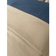 Zeren Home Çift Kişilik Pike %100 Pamuklu Lastikli Çarşaf Yastık Kılıfı Takım 4 Parça
