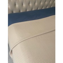 Zeren Home Çift Kişilik Pike %100 Pamuklu Lastikli Çarşaf Yastık Kılıfı Takım 4 Parça