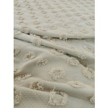 Zeren Home Saçaklı Çift Kişilik Pike %100 Pamuklu Lastikli Çarşaf Yastık Kılıfı Takım 4 Parça