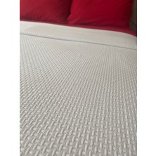 Zeren Home Çift Kişilik Pike %100 Pamuklu Lastikli Çarşaf Yastık Kılıfı Takım 4 Parça