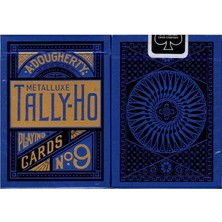 Oyuncaklar Ülkesi Uspcc Tally-Ho Metalluxe Blue Mavi Oyun Kağıdı Kartı Iskambil Kartları Destesi