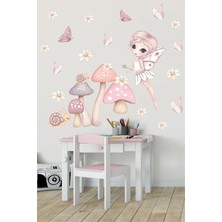 Kt Grup Işıltılı Doğa Perisi Çocuk Odası Duvar Sticker Seti