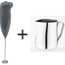 Viyalente Mini Mixer Kahve Süt Cappucino Köpürtücü Karıştırıcı + Süt Potu 500 ml