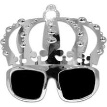 Kidspartim Parti Gözlük Gümüş Taç