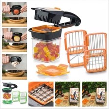 Senson Nicer Dicer Quıck 5 In 1 Pratik Hazneli Sebze Meyve Doğrayıcı (  (Rs-G))
