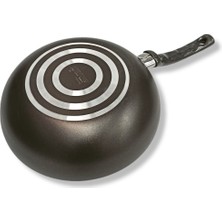 Viyalente Onyx Teflon Wok Tava 24 cm