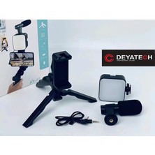 Deyatech LED Ay-49 Youtuber Set Video Çekimi Tiktok Videomaking Işık