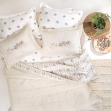 Yataş Barnet Çift Kişilik Co-Mic Yatak Örtüsü Takımı - Bej