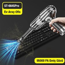 Ally ST-6645 Pro 95000PA Portatif Ev ve Araç Şarjlı El Süpürgesi ALL-35923