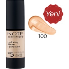 Note Hydrating Nemlendirici Etkili Hyaluronik Asitli SPF 50 Serum Fondöten 100