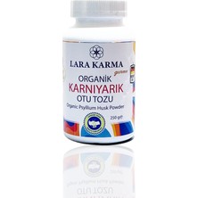 Lara Karma Organik Sertifikalı Glutensiz 250 gr Psyllium Karnıyarık Otu Tozu 2'li Avantaj Paket 500 gr