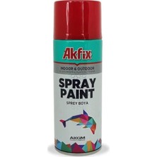 Akfix Parlak Kırmızı Akrilik Sprey Boya 400ML