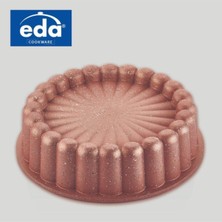 Eda Döküm Tart Kalıbı 26 cm Rose Gold Granit Döküm Uzun Ömürlü ve Pratik Kullanım