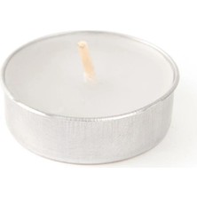 Parti Adresi Dekoratif Mum Tealight Mum 10 Gr. 25'li Beyaz