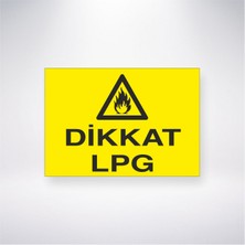 Reysa Tasarım Dikkat Lpg 21X30 cm Yapışkanlı Levha