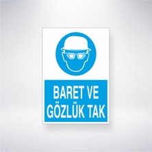 Reysa Tasarım Baret ve Gözlük Tak 21X30 cm Yapışkanlı Levha