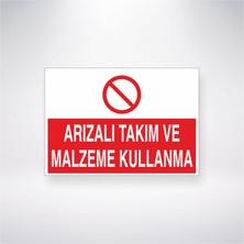 Reysa Tasarım Arızalı Takım ve Malzeme Kullanma 21X30 cm Yapışkanlı Levha