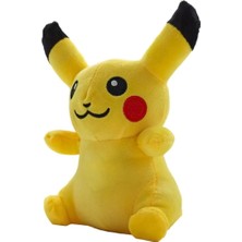 Elifeshop Ithal Kumaş Pokemon Go Pikachu Pikaçu Anime Figür Peluş Oyuncak Uyku & Oyun Arkadaşı 20 Cm.