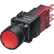 Siemens 3SB2227 0AC01 3sb2 Plastik Seri 16MM Komple Işıklı Buton Kırmızı 10A 1nc