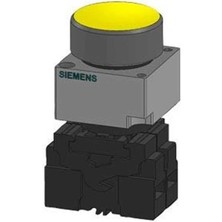 Siemens 3SB3606 0AA31 3sb3 Metal Seri 22MM Komple Işıklı Sarı Buton 10A 1no
