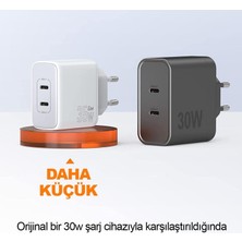 Novoo Gan 35W 2 Portlu Usb-C Pd Hızlı Şarj Cihazı