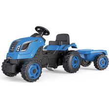 Smoby Xl Römorklu Pedallı Traktör - Mavi 710129