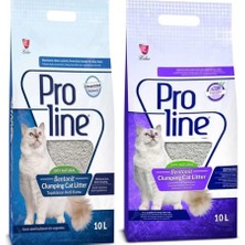 Proline. Proline-Kedi Kumu-Kokusuz + Lavanta Kokulu- 10 Lt  x 2 Adet