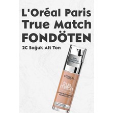 L'Oréal Paris Loreal Paris True Match Fondöten 2c Soğuk Alt Ton