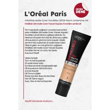 L'Oréal Paris Loreal Paris Infaillible Matte Cover Fondöten SPF25 Warm Undertone 145