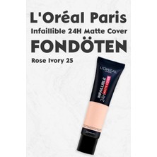 L'Oréal Paris Loreal Paris Infaillible 24H Matte Cover Fondöten Rose Ivory 25