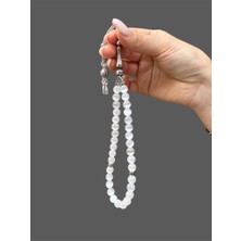 Asya Gems 8 mm Küre Kesim Selenit Doğal Taş Tesbih