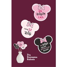 Neşeli Günlerim Ilk Dişim Çıktı Pink Minnie Mouse Temalı - Diş Buğdayı Seti