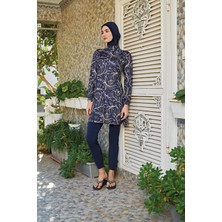 Ruko Maio 23147-8 Kadın Balıkçı Yaka Tam Tesettür Mayo