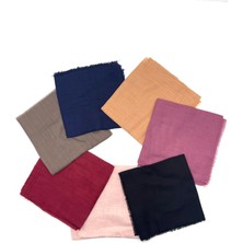 Naz İpek Flamlı 7'li Paket Pamuklu Yazma Eşarp 100X100CM