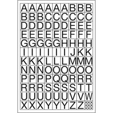 Tanex STC-503 Harf Etiketi 10MM Regular 2 Li Paket