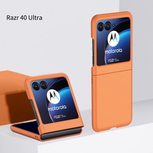 Qichengda For Motorola Razr 40 Ultra Cilt Hissi Cep Telefonu Kılıfları (Yurt Dışından)