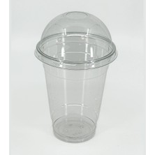 Restoran Deposu 95 Çap Pet Bardak 14 Oz (400ML.) + Bombe Delikli Kapak 50 Adet