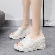 Hf Fashion Yazlık Terlikler, Kadın Moda Trendini Iç ve Dış Mekanlarda Artırıyor - Beyaz (Yurt Dışından)