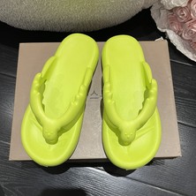 Hf Fashion Erkekler ve Kadınlar Yaz Mağara Çift Sahil Plaj Kapalı ve Açık Sandalet Terlik - Yeşil (Yurt Dışından)