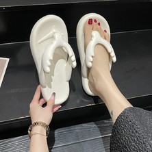 Hf Fashion Erkekler ve Kadınlar Yaz Mağara Çift Sahil Plaj Kapalı ve Açık Sandalet Terlik - Beyaz (Yurt Dışından)