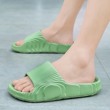Hf Fashion Yaz Kadın ve Erkek Çiftler Hafif Rahat Açık Kapalı ve Açık Plaj Sandaletleri Terlik - Yeşil (Yurt Dışından)