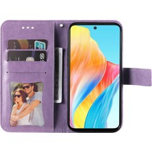 Xshop Oppo A1 5g Pu Deri Cüzdan Stand Çiçek Baskı Akıllı Telefon Kılıfı (Yurt Dışından)