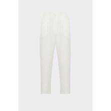 AÇELYAOKCU Yüksek Bel Cep Detaylı Straight Krep Pantolon