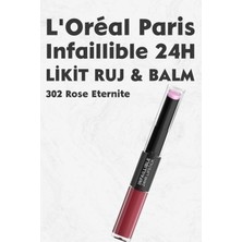 L'Oréal Paris Loreal Paris Infaillible 24H Kalıcı Likit Ruj & Balm 302 Rose Eternite